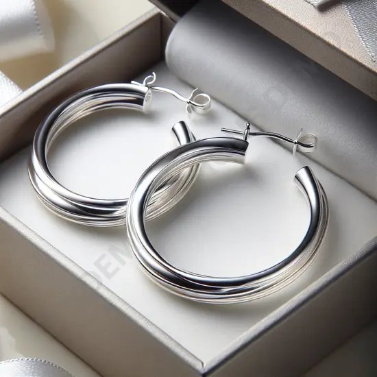 Silver Hoop Earrings